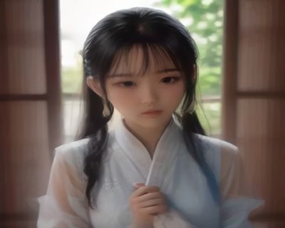 御姐影视角色形象：暗色调室内环境，女主角单手托腮，眼神深邃含笑，御姐气质的影视化呈现